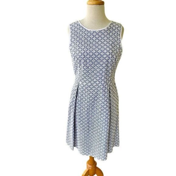 Brooks Brothers Embroidered Mini Dress. Blue/white. - Picture 1 of 11